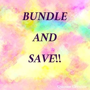 Save 10% when you bundle 3 or more items!!!